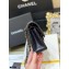 Chanel Original Quality Classic Flap Bag A01113 in Caviar Leather Black with Silver Hardware
