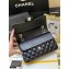 Chanel Original Quality Classic Flap Bag A01113 in Caviar Leather Black with Silver Hardware