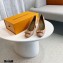 Louis Vuitton Heel 6.5cm Patent Leather Bow Pumps Apricot