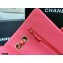 Chanel Original Quality Classic Flap Bag A01113 in Caviar Leather Peach Red with Gold Hardware