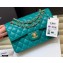 Chanel Original Quality Classic Flap Bag A01113 in Sheepskin Green with Gold Hardware
