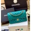 Chanel Original Quality Classic Flap Bag A01113 in Sheepskin Green with Gold Hardware