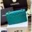 Chanel Original Quality Classic Flap Bag A01113 in Sheepskin Green with Gold Hardware