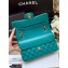 Chanel Original Quality Classic Flap Bag A01113 in Sheepskin Green with Gold Hardware