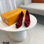 Louis Vuitton Heel 6.5cm Patent Leather Bow Pumps Burgundy