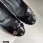 Louis Vuitton Heel 6.5cm Patent Leather Bow Knot Pumps Black