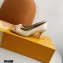 Louis Vuitton Heel 6.5cm Patent Leather Bow Knot Pumps Nude
