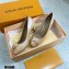 Louis Vuitton Heel 6.5cm Patent Leather Bow Knot Pumps Nude