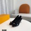 Louis Vuitton Heel 6.5cm Patent Leather Bow Pumps Black