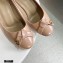Louis Vuitton Heel 6.5cm Patent Leather Bow Knot Pumps Apricot