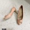 Louis Vuitton Heel 6.5cm Patent Leather Bow Knot Pumps Apricot