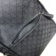 Gucci Slim Backpack Bag 449181 GG Canvas Black