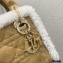 Lady Dior Mini Bag in Shearling Camel 2020