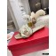 Valentino Atelier Shoes 03 Rose Edition Flat Slides Sandals Light Gold 2021