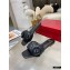 Valentino Atelier Shoes 03 Rose Edition Flat Slides Sandals Black 2021