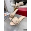 Valentino Atelier Shoes 03 Rose Edition Flat Slides Sandals Beige 2021