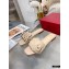 Valentino Atelier Shoes 03 Rose Edition Flat Slides Sandals Beige 2021