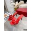 Valentino Heel 9cm Atelier Shoes 03 Rose Edition Slides Sandals Red 2021