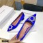 Amina Muaddi Heel 4.5cm Satin Begum Pumps Blue