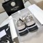 Chanel Suede Calfskin and Embroidery Sneakers G37126 Creamy 2021