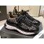 Chanel Suede Calfskin and Embroidery Sneakers G37126 Black 2021