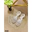 Dior Mesh Embroidery Granville Espadrilles Sandals with Laces White 2020