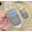 Dior Mesh Embroidery Granville Espadrilles Mules Gray 2020