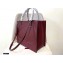 Valentino Large VLogo Walk Calfskin Tote Bag Burgundy 2020