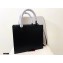 Valentino Large VLogo Walk Calfskin Tote Bag Black 2020