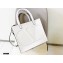Valentino Large VLogo Walk Calfskin Tote Bag White 2020