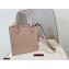 Valentino Small VLogo Walk Calfskin Tote Bag Nude 2020