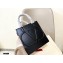 Valentino Small VLogo Walk Calfskin Tote Bag Black 2020