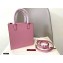 Valentino Small VLogo Walk Calfskin Tote Bag Pink 2020