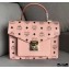 MCM Visetos Large Patricia Satchel Bag Pink