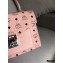 MCM Visetos Large Patricia Satchel Bag Pink