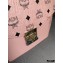 MCM Visetos Large Patricia Satchel Bag Pink