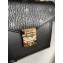 MCM Visetos Small Patricia Satchel Bag Black