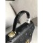 MCM Visetos Small Patricia Satchel Bag Black