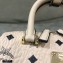 MCM Visetos Mini Boston Bag Creamy