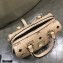 MCM Visetos Mini Boston Bag Creamy