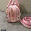 MCM Visetos Mini Boston Bag Pink