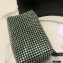 Alexander Wang Wangloc Medium Pouch Bag With Crystal Rhinestone Chain Mesh Light Green