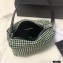 Alexander Wang Wangloc Medium Pouch Bag With Crystal Rhinestone Chain Mesh Light Green