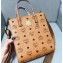 MCM Visetos Mini Klassik Tote Bag Cognac