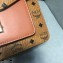 MCM Visetos Large Patricia Satchel Bag Cognac