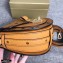 MCM Visetos Round Patricia Shoulder Bag Cognac