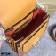 MCM Visetos Round Patricia Shoulder Bag Cognac