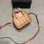 MCM Visetos Mini Essential Half Moon Tote Bag Cognac