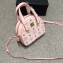 MCM Visetos Mini Essential Half Moon Tote Bag Pink