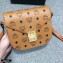 MCM Visetos Patricia Shoulder Bag Cognac